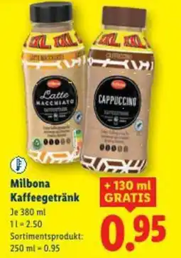 Lidl Milbona kaffeegetränk Angebot