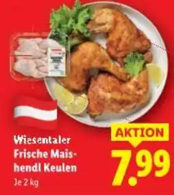 Lidl Wiesentaler frische mais hendl keulen Angebot