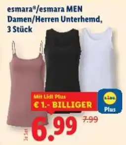 Lidl Esmara esmara men damen herren unterhemd Angebot
