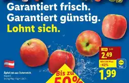 Lidl Äpfel rot aus österreich Angebot