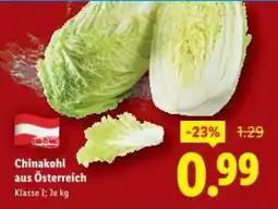 Lidl Chinakohl aus österreich Angebot
