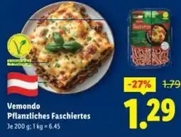 Lidl Vemondo pflanzliches faschiertes Angebot