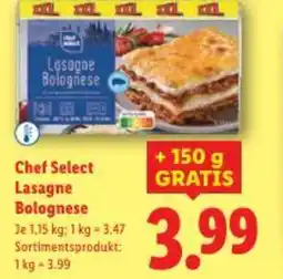 Lidl Chef select lasagne bolognese Angebot