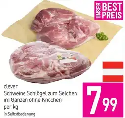 Sutterlüty clever Schweine Schlögel zum Selchen im Ganzen ohne Knochen Angebot