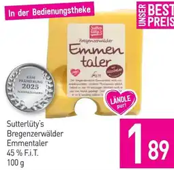 Sutterlüty Sutterlüty's Bregenzerwälder Emmentaler 45% F.i.T. Angebot