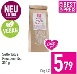 Sutterlüty Sutterlüty's Knuspermüsli Angebot