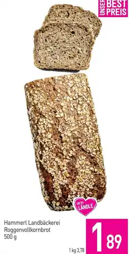 Sutterlüty Hammerl Landbäckerei Roggenvollkornbrot Angebot