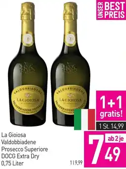 Sutterlüty La Gioiosa Valdobbiadene Prosecco Superiore DOCG Extra Dry Angebot