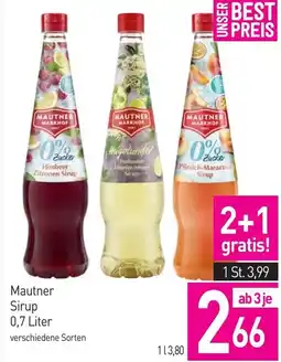 Sutterlüty Mautner Sirup Angebot
