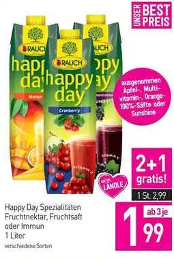 Sutterlüty Happy Day Spezialitäten Fruchtnektar, Fruchtsaft oder Immun Angebot