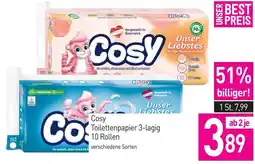 Sutterlüty Cosy Toilettenpapier 3-lagig 10 Rollen Angebot
