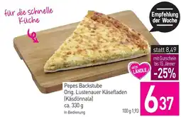 Sutterlüty Pepes Backstube Orig. Lustenauer Käsefladen (Käsdönnala) Angebot