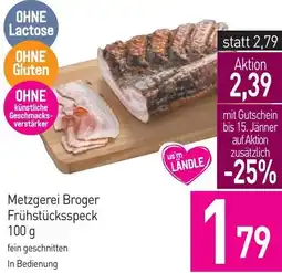 Sutterlüty Metzgerei Broger Frühstücksspeck Angebot