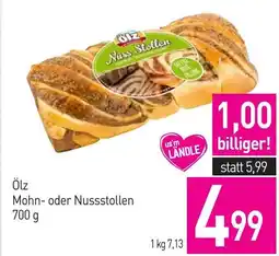 Sutterlüty Ölz Mohn- oder Nussstollen Angebot