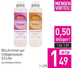 Sutterlüty BILLA immer gut Collagenwasser Angebot