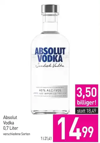 Sutterlüty Absolut Vodka Angebot