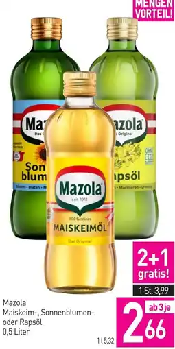 Sutterlüty Mazola Maiskeim-, Sonnenblumen- oder Rapsöl Angebot