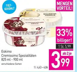 Sutterlüty Eskimo Cremissimo Spezialitäten Angebot
