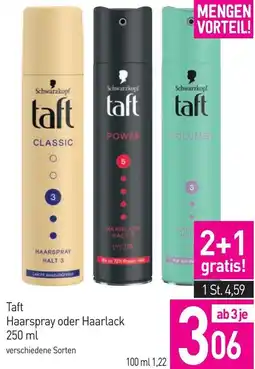 Sutterlüty Taft Haarspray oder Haarlack Angebot