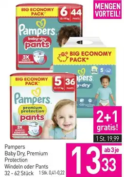Sutterlüty Pampers Baby Dry, Premium Protection Windeln oder Pants Angebot