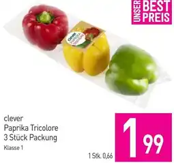 Sutterlüty clever Paprika Tricolore 3 Stück Packung Angebot