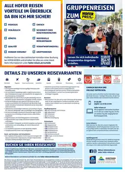 Hofer Reisen Alle hofer reisen vorteile im überblick Angebot