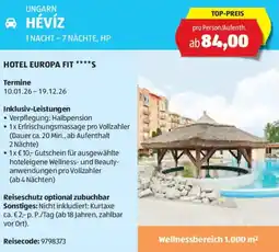Hofer Reisen Ungarn hévíz 1 nacht - 7 nächte, hp Angebot