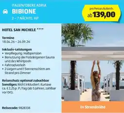 Hofer Reisen Italien/obere adria bibione Angebot