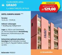 Hofer Reisen Italien/obere adria grado Angebot