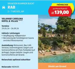 Hofer Reisen Kroatien/kvarner bucht rab Angebot