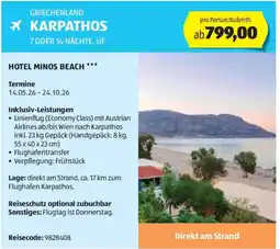 Hofer Reisen Griechenland karpathos Angebot
