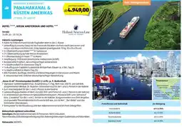 Hofer Reisen Rundreise & kreuzfahrt panamakanal & küsten amerikas Angebot