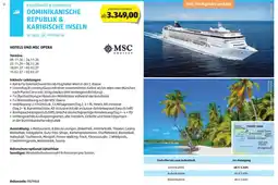 Hofer Reisen Kreuzfahrt & rundreise dominikanische republik & karibische inseln Angebot