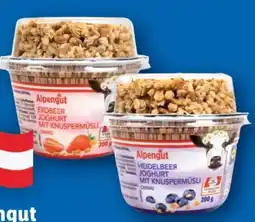 Lidl Alpengut Joghurt mit Knuspermüsli Angebot