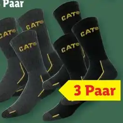 Lidl CAT Caterpillar Herren Thermo-Arbeitssocken Angebot