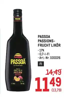Metro Passoa passions- frucht likör Angebot