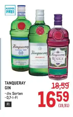 Metro Tanqueray gin Angebot