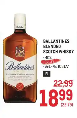 Metro Ballantines blended scotch whisky Angebot