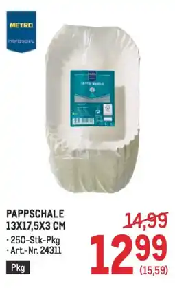 Metro Pappschale 13x17,5x3 cm Angebot