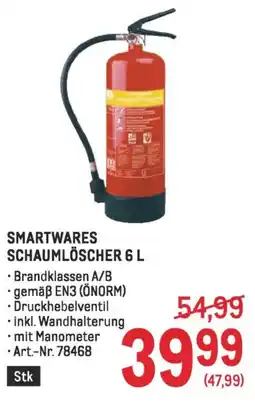 Metro Smartwares schaumlöscher 6 l Angebot