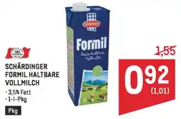 Metro Schärdinger formil haltbare vollmilch Angebot
