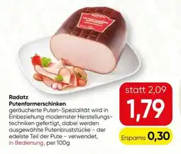 Spar Radatz Putenfarmerschinken Angebot