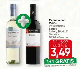 Spar Mezzacorona Weine Angebot