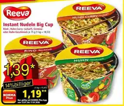 Norma Reeva Instant Nudeln Big Cup Angebot