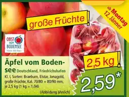 Norma Äpfel vom Bodensee Angebot