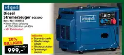 Norma Diesel Stromerzeuger SG5200D Angebot