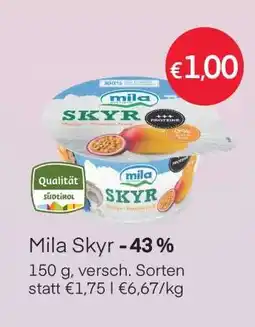 MPreis Mila Skyr Angebot