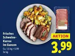 Lidl Frisches Schweine-Karree im Ganzen Angebot
