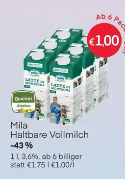 MPreis Mila Haltbare Vollmilch Angebot