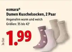 Lidl esmara Damen Kuschelsocken, 2 Paar Angebot